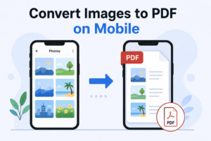 Convert images to PDF on mobile