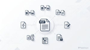 **Alt text:** `I Love PDF complete guide for converting, compressing, merging, editing and managing PDF files` 