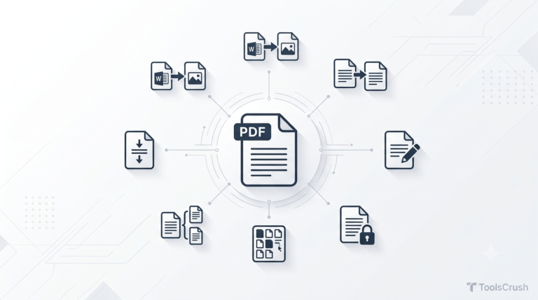 **Alt text:** `I Love PDF complete guide for converting, compressing, merging, editing and managing PDF files`